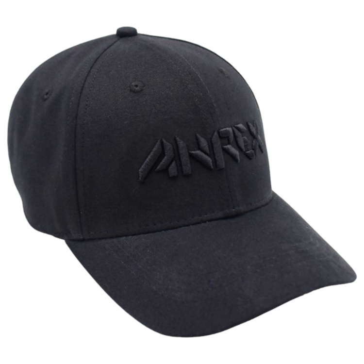 Ahrex Cap Bold Script Black On Black